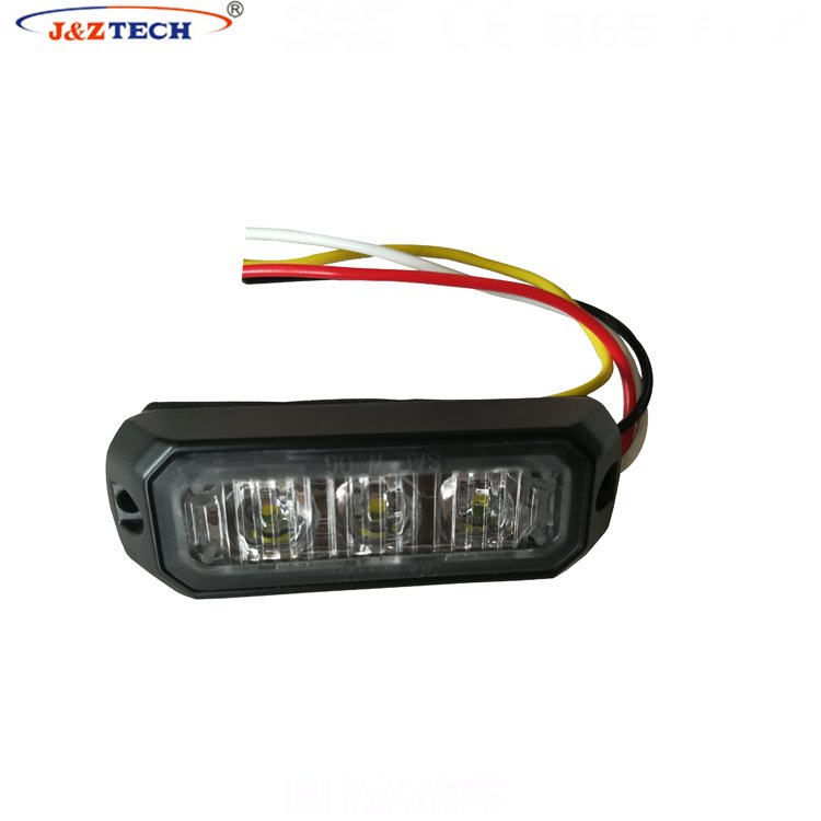Ice Blue Indonesia Popular 3LED Motorcycle Vehicle Grille LED Strobe Flashing Light