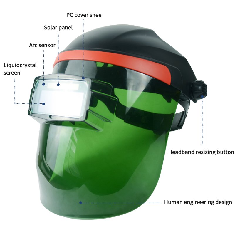 TRQ Summer Cool Solar Auto Darkening Welding Mask