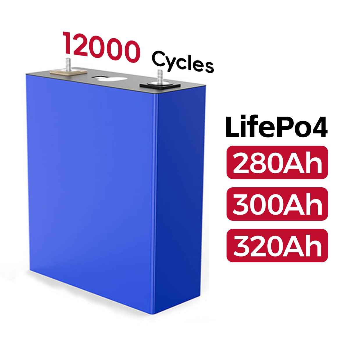 11000 Cycles 330Ah Hthium Battery 3.2V 320Ah Lifepo4 Battery Prismatic Lithium Ion Cell Akku for 12V 48V Battery Pack