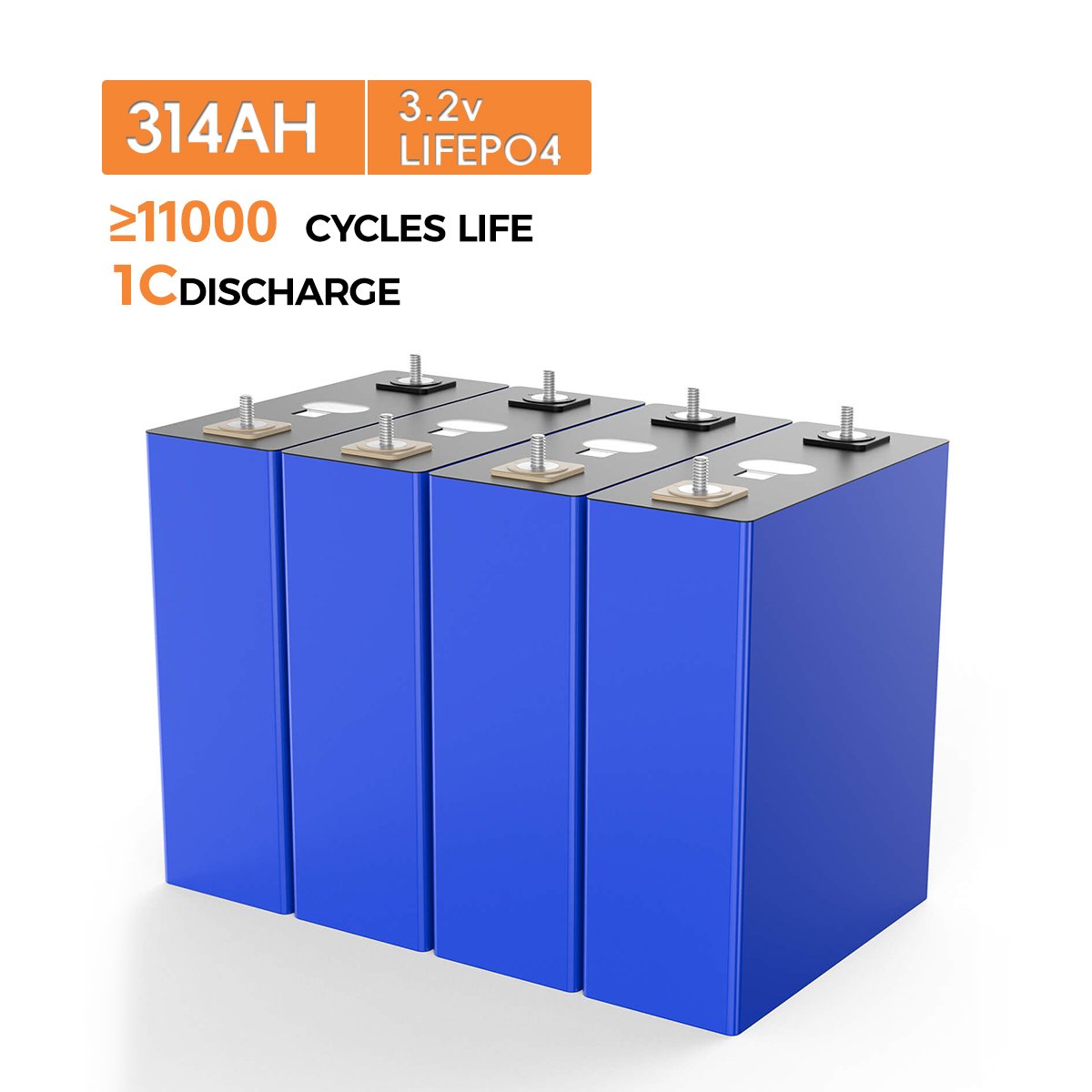 11000 Cycles 330Ah Hthium Battery 3.2V 320Ah Lifepo4 Battery Prismatic Lithium Ion Cell Akku for 12V 48V Battery Pack