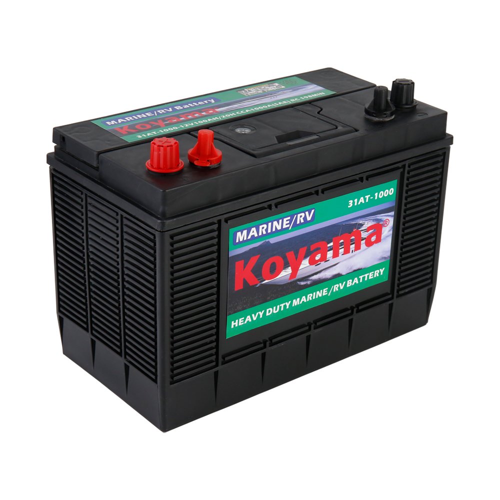 Wholesale Car High Quality Battery 12V 100Ah Marine RV Batteries for Pickup Truck Auto MF31AT-1000