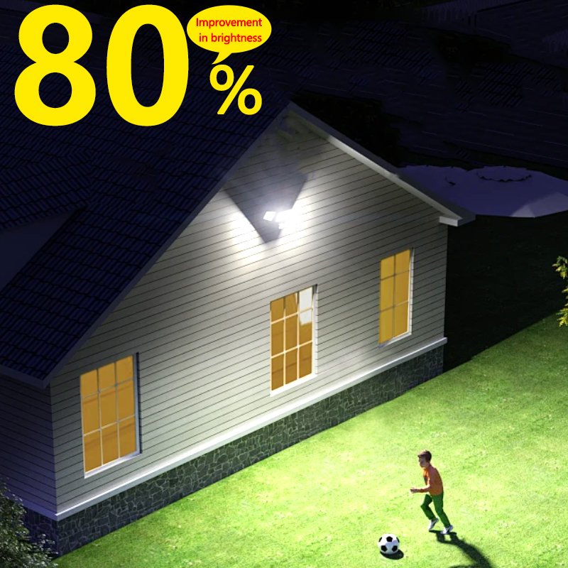 High Efficiency LED Solar Street Light Auto Dimming Control Smart IP65 ABS Battery Outdoor Lighting Garden Panel Exterior DC