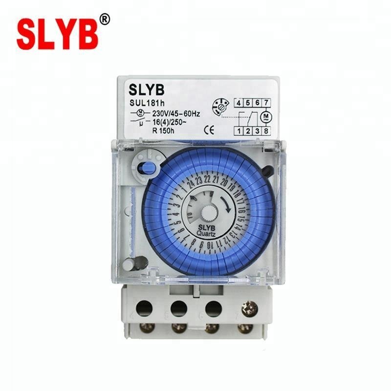 Good Price 24Hour Auto off Types of 220v Analog Mechanical Weekly Time Control Switch SUL181H Timer with Battery