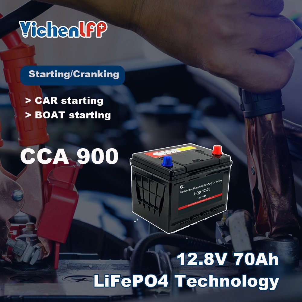 12V 70Ah Group Size 25 35 JIS 55D23 DIN D23 Car Battery Starting Battery LiFePO4 Lithium Auto Cranking Batteries