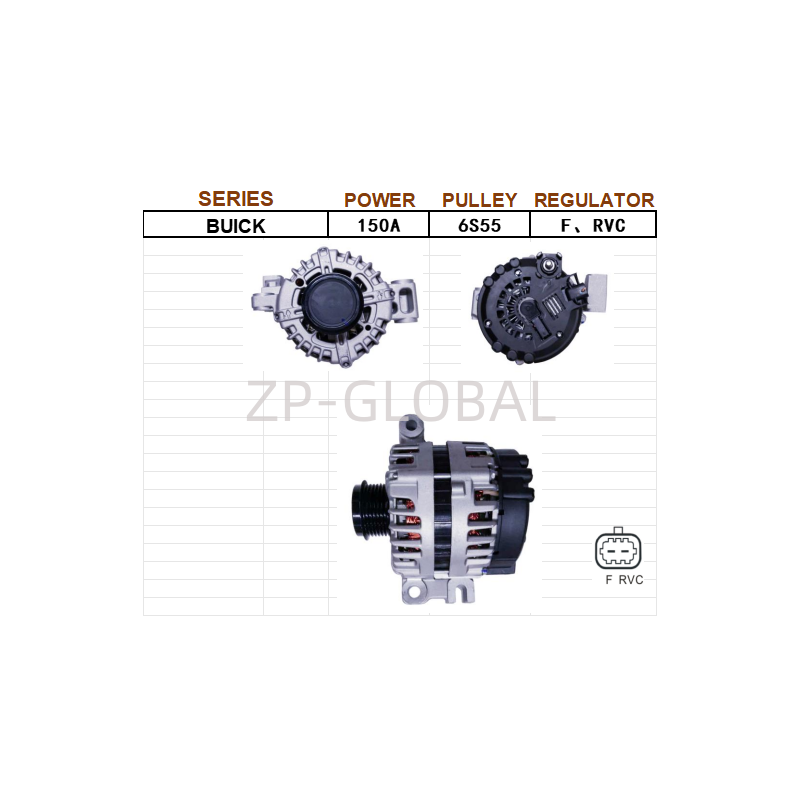 Change Car Alternator Parts 13502988 for Chevrolet Camaro 3.6