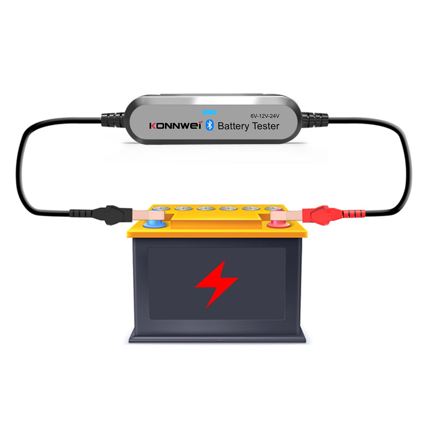 KONNWEI BK200 Battery Monitor 12V Battery Analyzer Charging Cranking Tester Car Battery Tester for Car Truck Motorcycle ATV