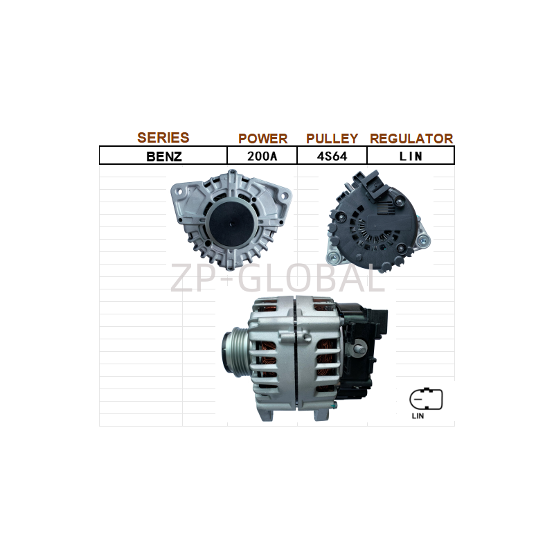 Wholesale Starters and Alternators Parts 0009061107 for Mercedes-Benz AMG/C63
