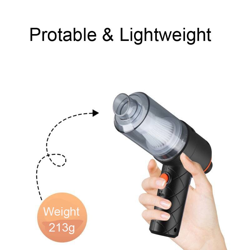 Handheld Blowing and Suction Integrated Car Vacuum Cleaner Cordless 3500Pa Suction Power Car Vacuum Cleaner