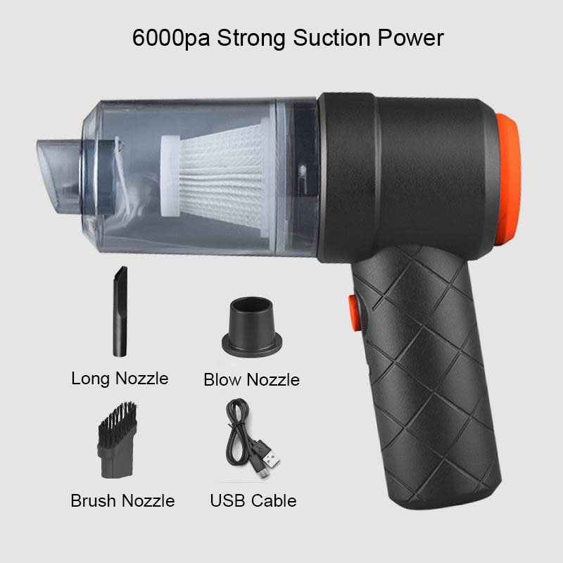 Handheld Blowing and Suction Integrated Car Vacuum Cleaner Cordless 3500Pa Suction Power Car Vacuum Cleaner