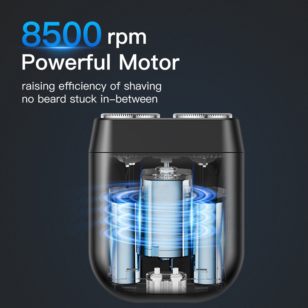Washable Ipx7 Waterproof Portable Car Travel Ceramic Safe Blade Male Electric Mini Shaver Push Alternative Shaver Beard Trimmer