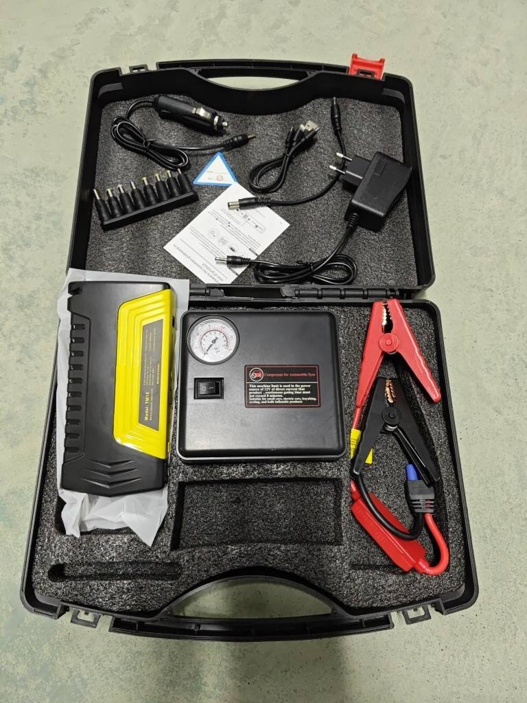 TM15Car Jump 50800 Portable Jumper Starter With air Compressor 600A Emergency Battery Booster Charger