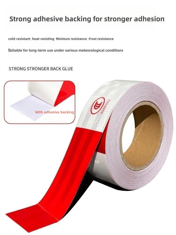 5cm * 45m Reflective Car Sticker, Eye-catching Reflective Ece Marking Tape, Reflective Sticker Suitable for Trailers and Trucks