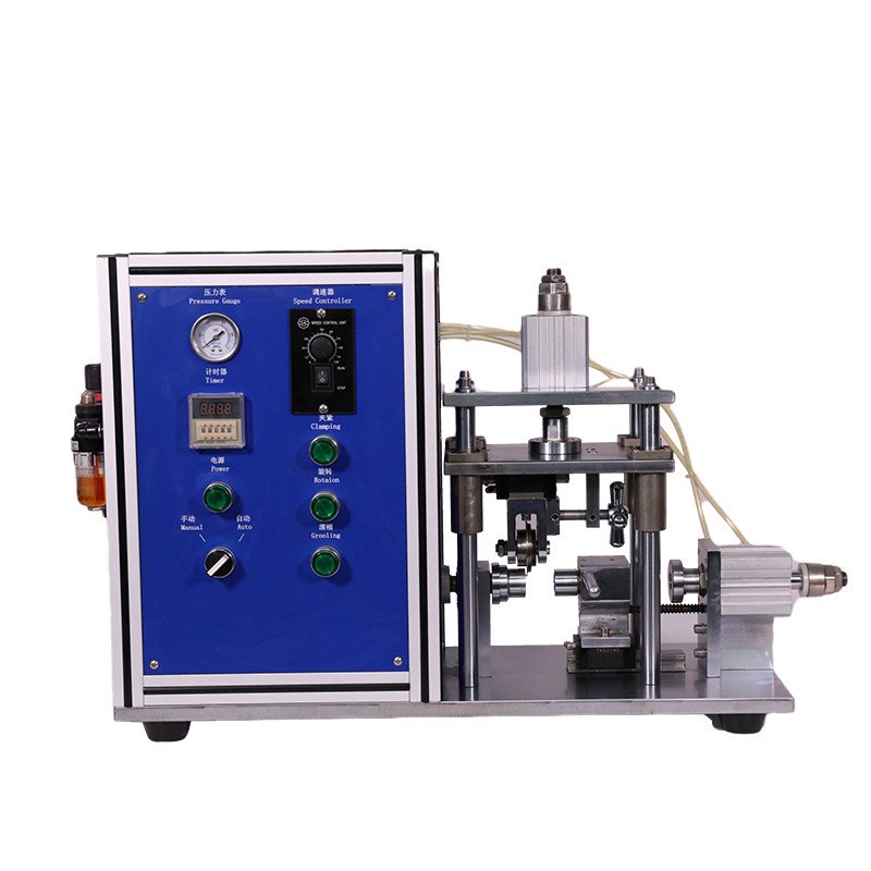 High Quality Laboratory Cylinder Cell Case Grooving Machine for Lithium Cylinder Battery 18650 26650 32650