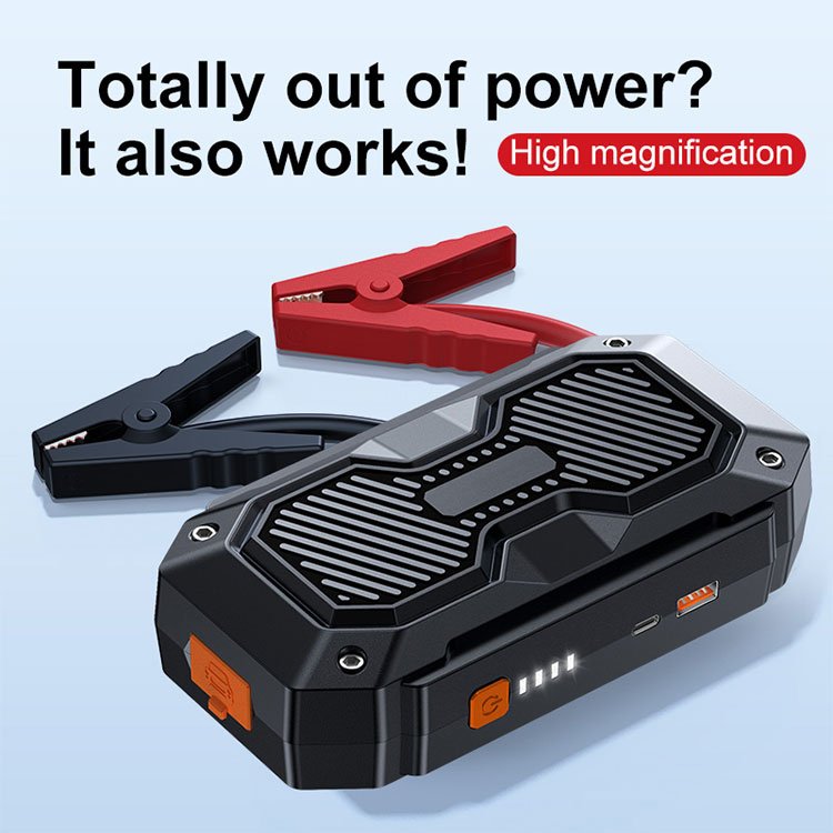 High Capacity Cordless Portable Car Jump Starter Multifunctional Battery Booster and Power Bank Mobile Power Supply