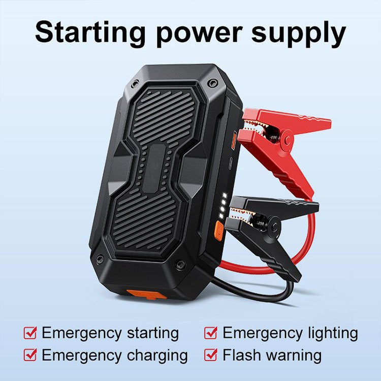 High Capacity Cordless Portable Car Jump Starter Multifunctional Battery Booster and Power Bank Mobile Power Supply