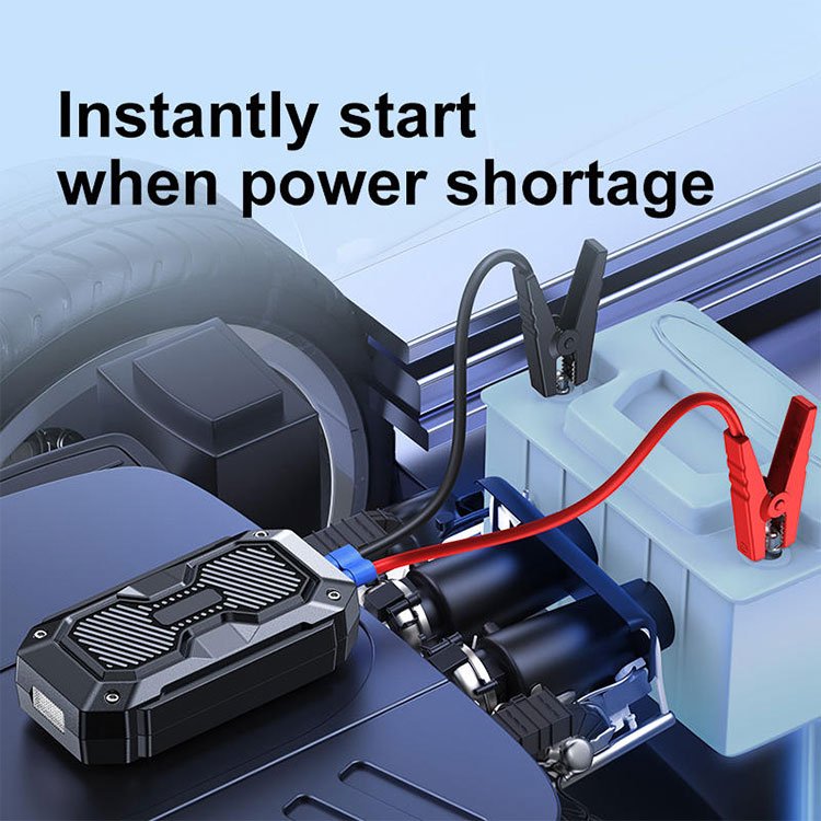 High Capacity Cordless Portable Car Jump Starter Multifunctional Battery Booster and Power Bank Mobile Power Supply