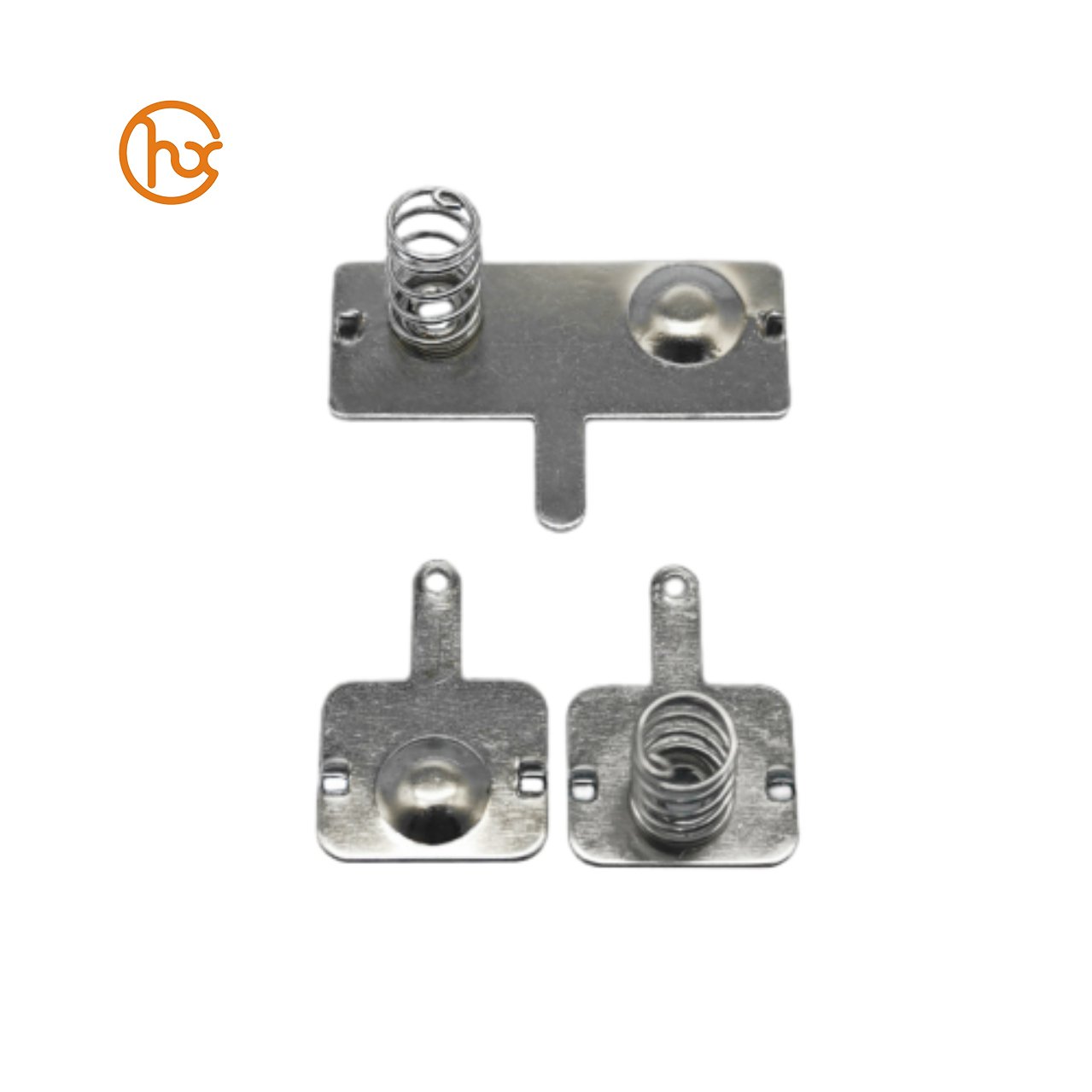 High-tech Enterprise Certification Chrome Plating Stainless Steel Contact Plate Battery Holder Spring