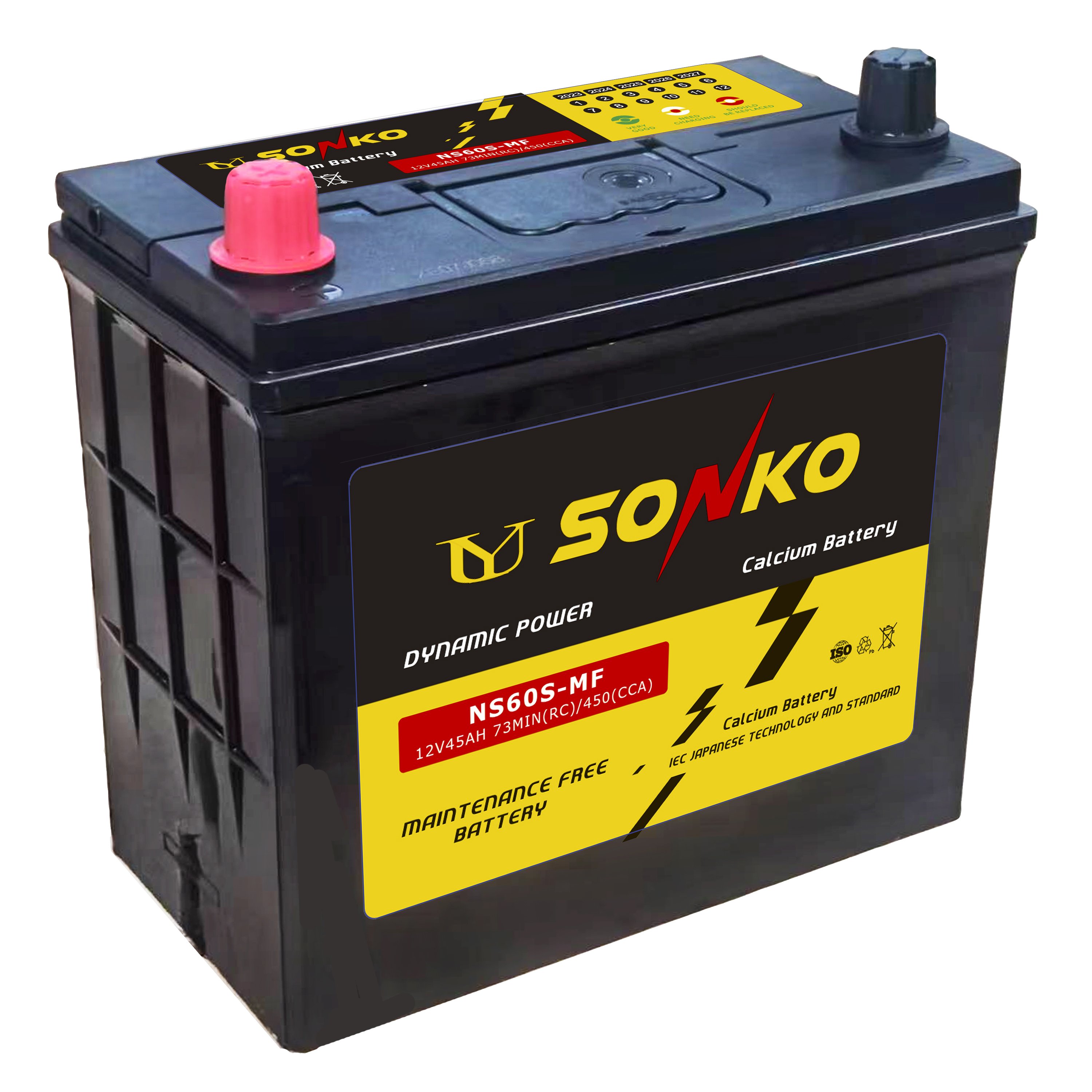 Large Capacity SONKO 12V88AH 58815-MF Sealed Lead Acid Battery Car Battery