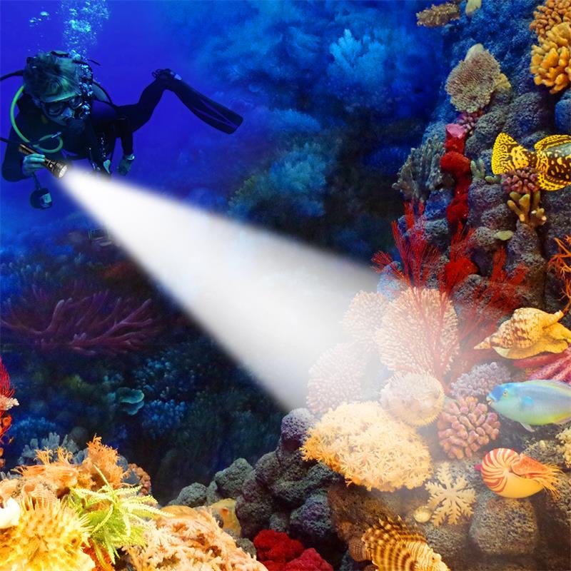 Wurkkos DL40 NEW Professional Diving Flashlight Lumens LED Light Waterproof Underwater Tactical Torch Hunting Lamp