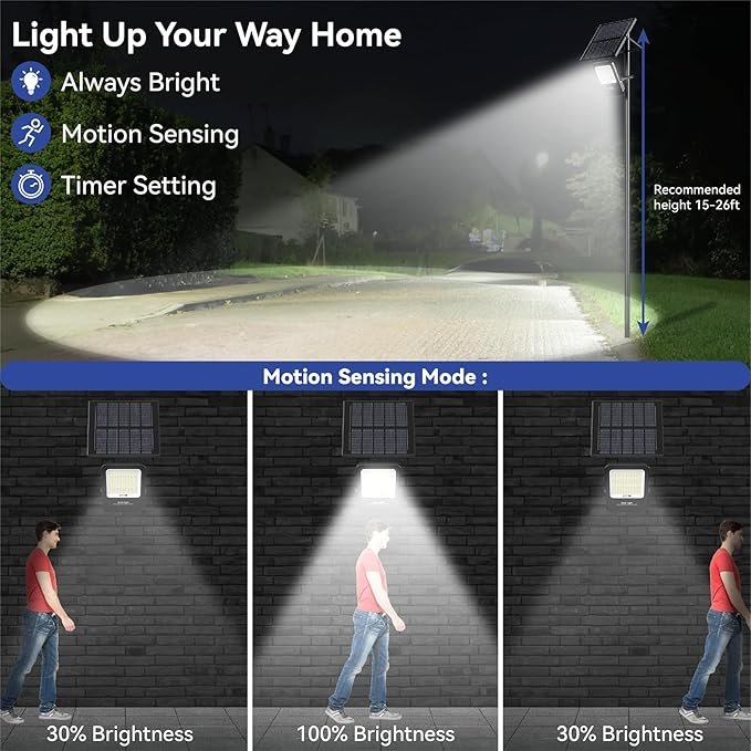 ABS LED Solar Flood Light IP65 Waterproof Outdoor Garden Road With Solar Panel Charging 50W 100W 200W 300W 400W
