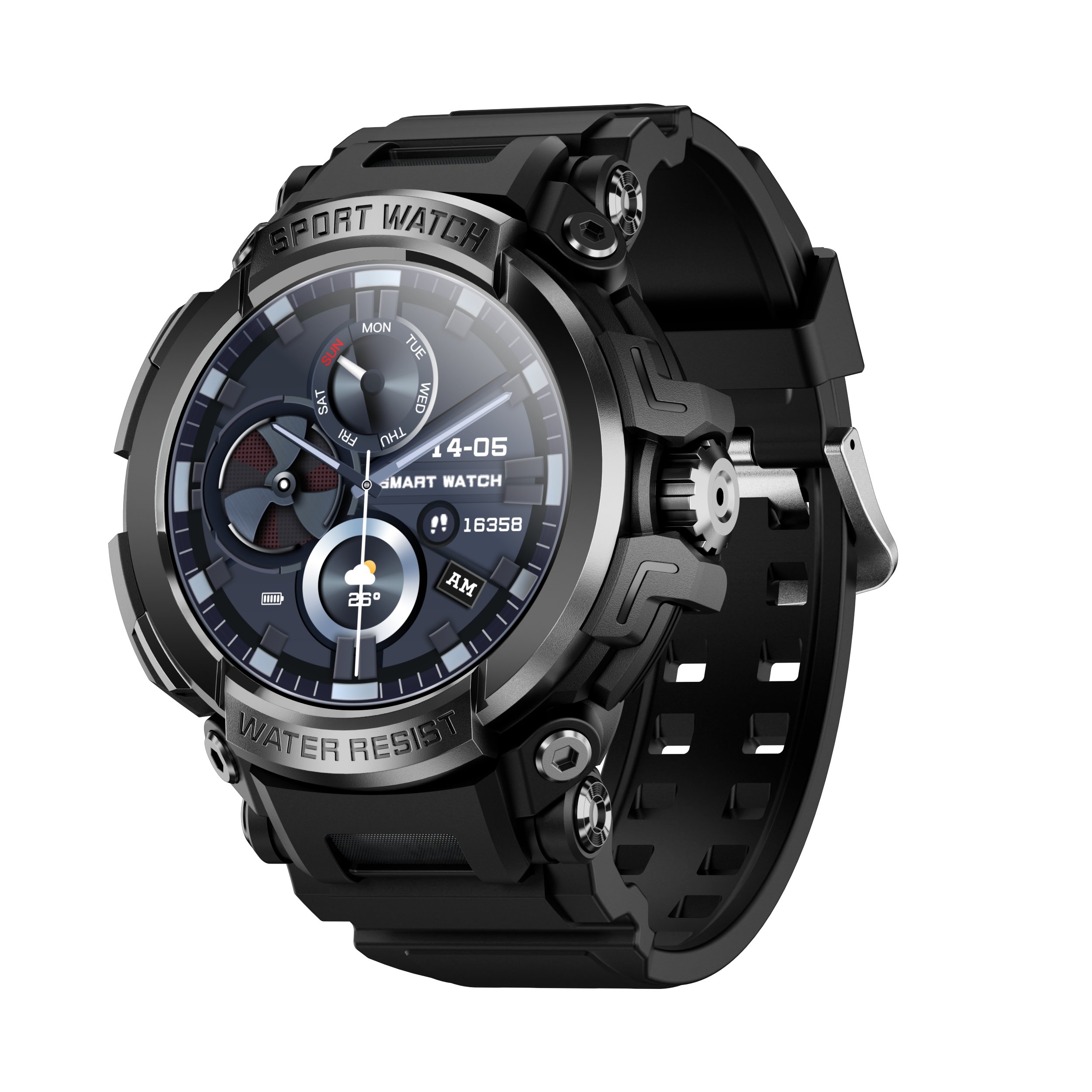 Sport BT Call Smart Watch Smartwatch Reloj Inteligente 1.5 Inch Round Screen 600mAh Large Battery Waterproof SmartWatch