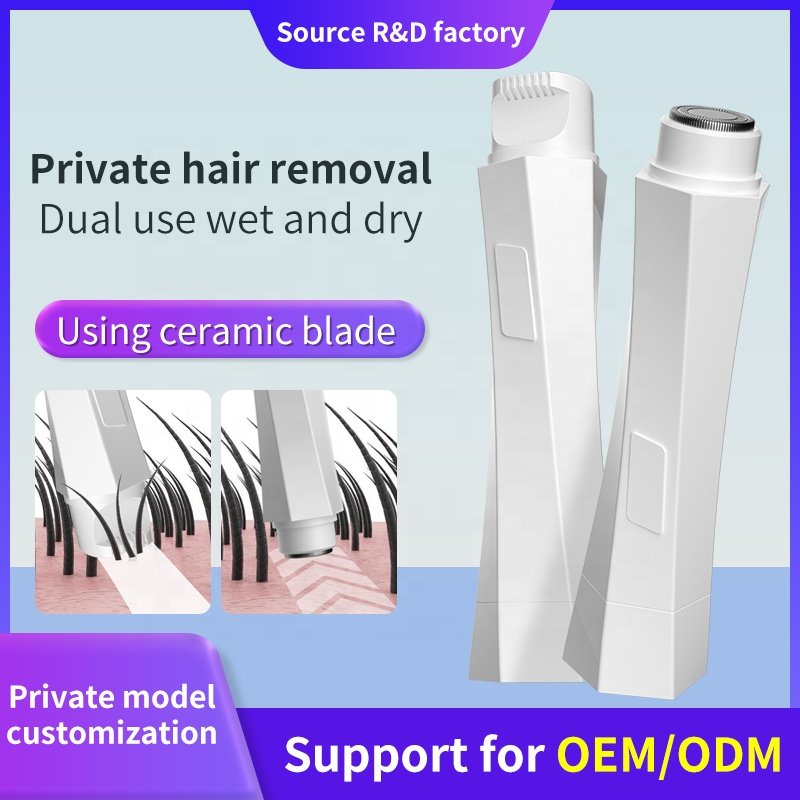 Usb Rechargeable Women Epilator 2 in 1 Electric Portable Hair Removal Tool Rotary Shaver Body Face Leg Bikini Lip Depilator