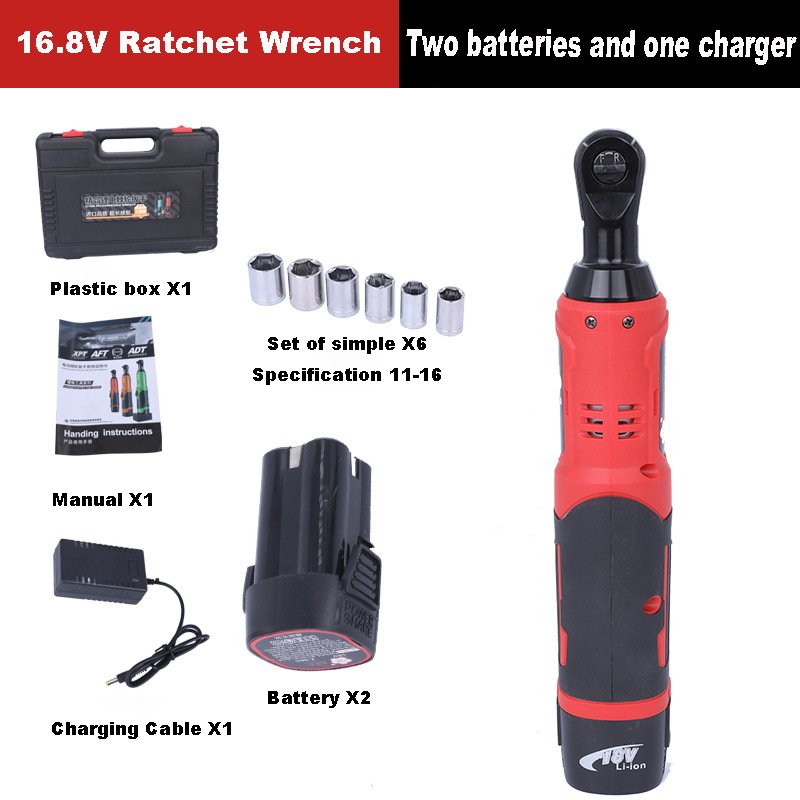 Electric Ratchet Wrench Set 3/8\" 12V Power Tool Kit Cordless Ratchet Wrench With Battery and Charger