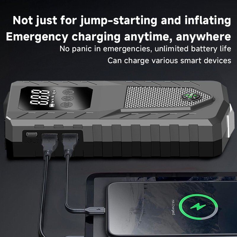 NCFKOS 12V Jump Starter 10000mah Power Bank Auto Motorcycle Truck Car Jump Starter Start 800A Peak Jump Starter
