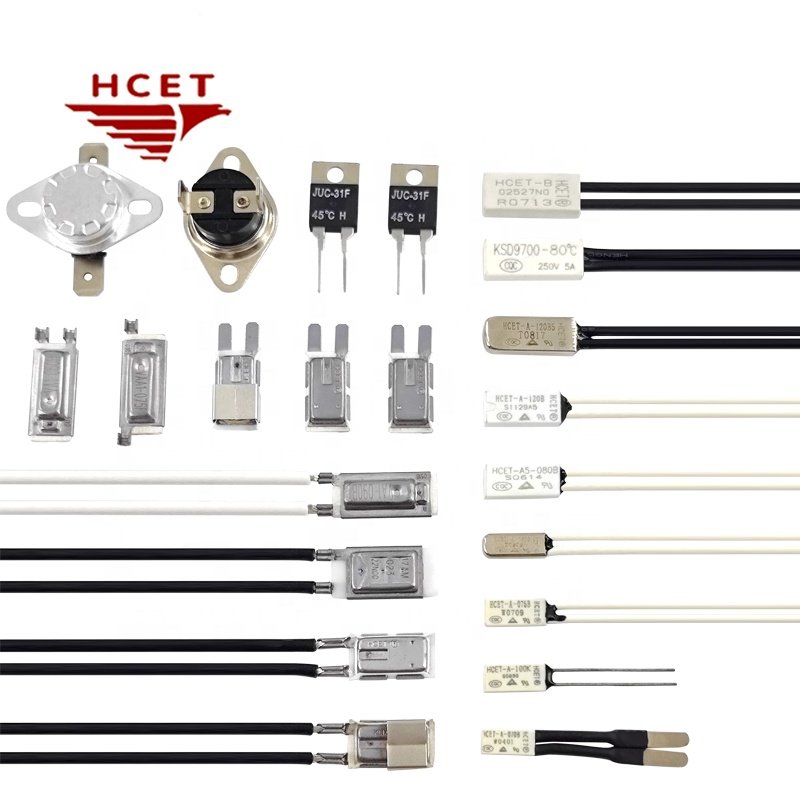 HCET replace Pepi klixon Bimetal Thermal protector auto thermostat thermal switch temperature switch for heating motor
