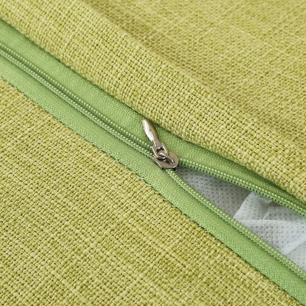 Solid Linen Plain Fabric Pillow Case Back Support Sofa Throw Pillow Case Custom Cushion Cover