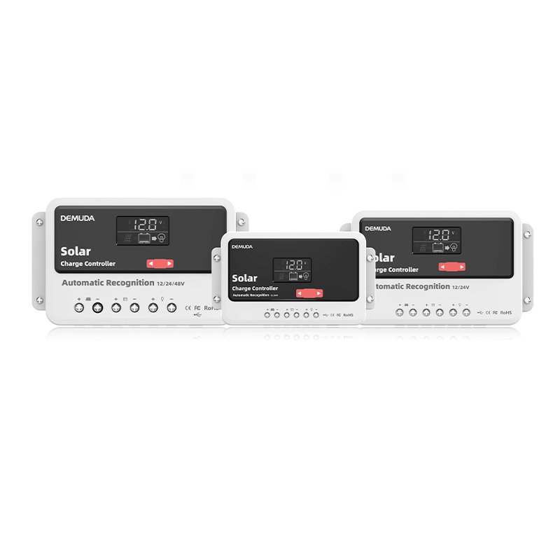 PWM Auto Parameter Adjustable 10A/20A/30A/40A Solar Charge Controller with Dual USB Port 12V/24V with Dual USB Port