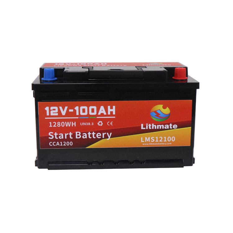 OEM 12V LiFePO4 Battery for Starting 1200CCA High Cranking Amps Auto Lithium Battery 12V 100Ah with LCD