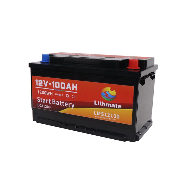 OEM 12V LiFePO4 Battery for Starting 1200CCA High Cranking Amps Auto Lithium Battery 12V 100Ah with LCD