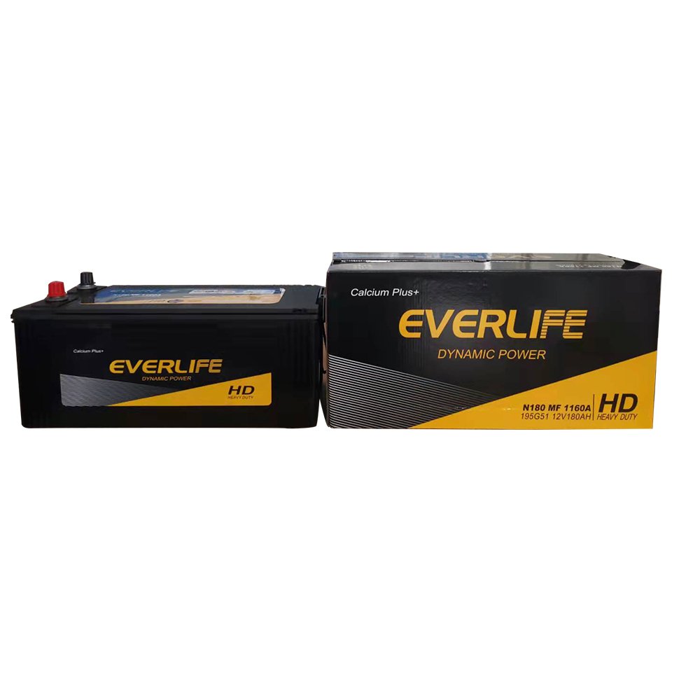 Factory Price 12V180AH Car Start Battery New Condition Small Lead Acid Batteries N180 for OEM Direct From China