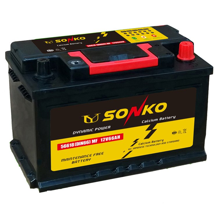 Most Reliable Quality Toasan 56618-MF 12V66AH Lead Acid Auto Battery Car Battery