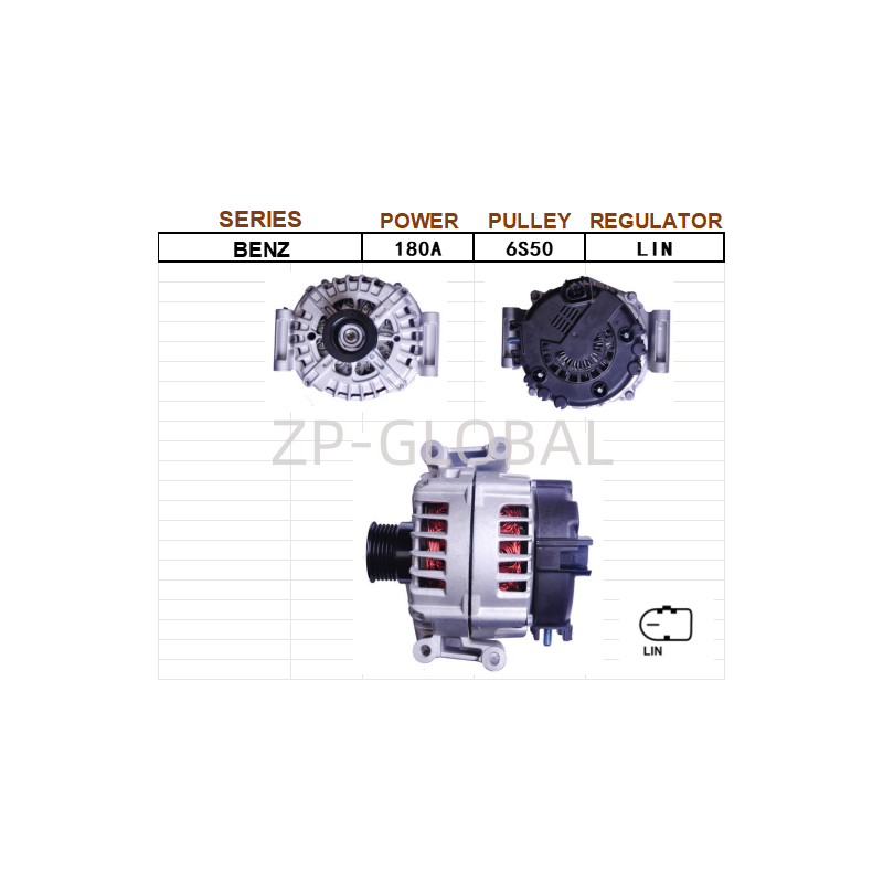 Car Motor 12v Small Alternator A0141543302 for Mercedes-Benz E300/Mercedes-Benz E280