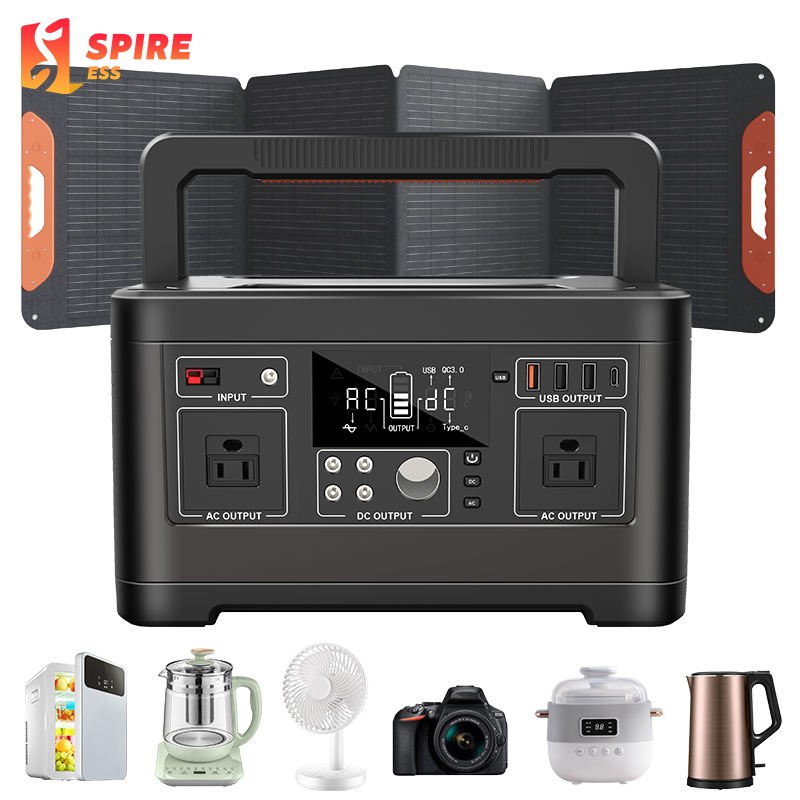 Customized Auto Emergency Pure Sine Wave Solar EU 500W Portable Power Station