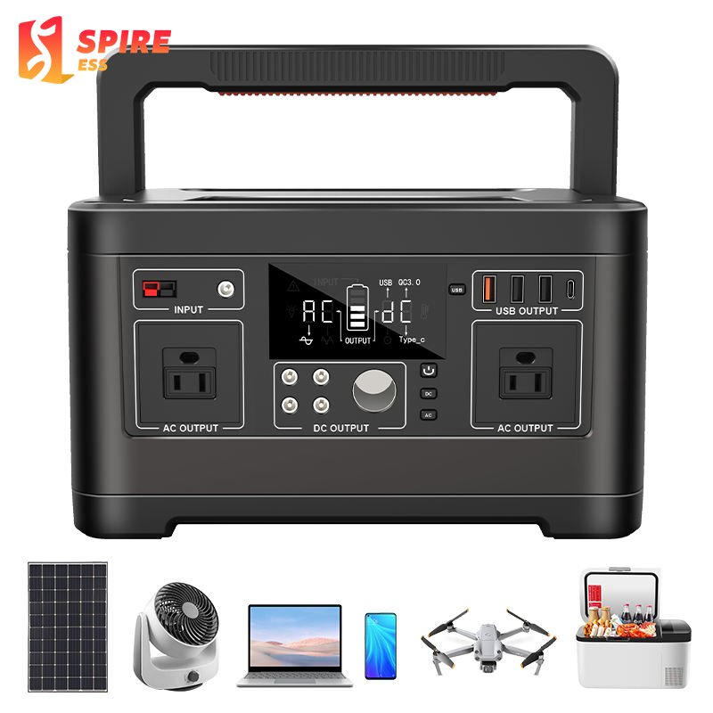Customized Auto Emergency Pure Sine Wave Solar EU 500W Portable Power Station