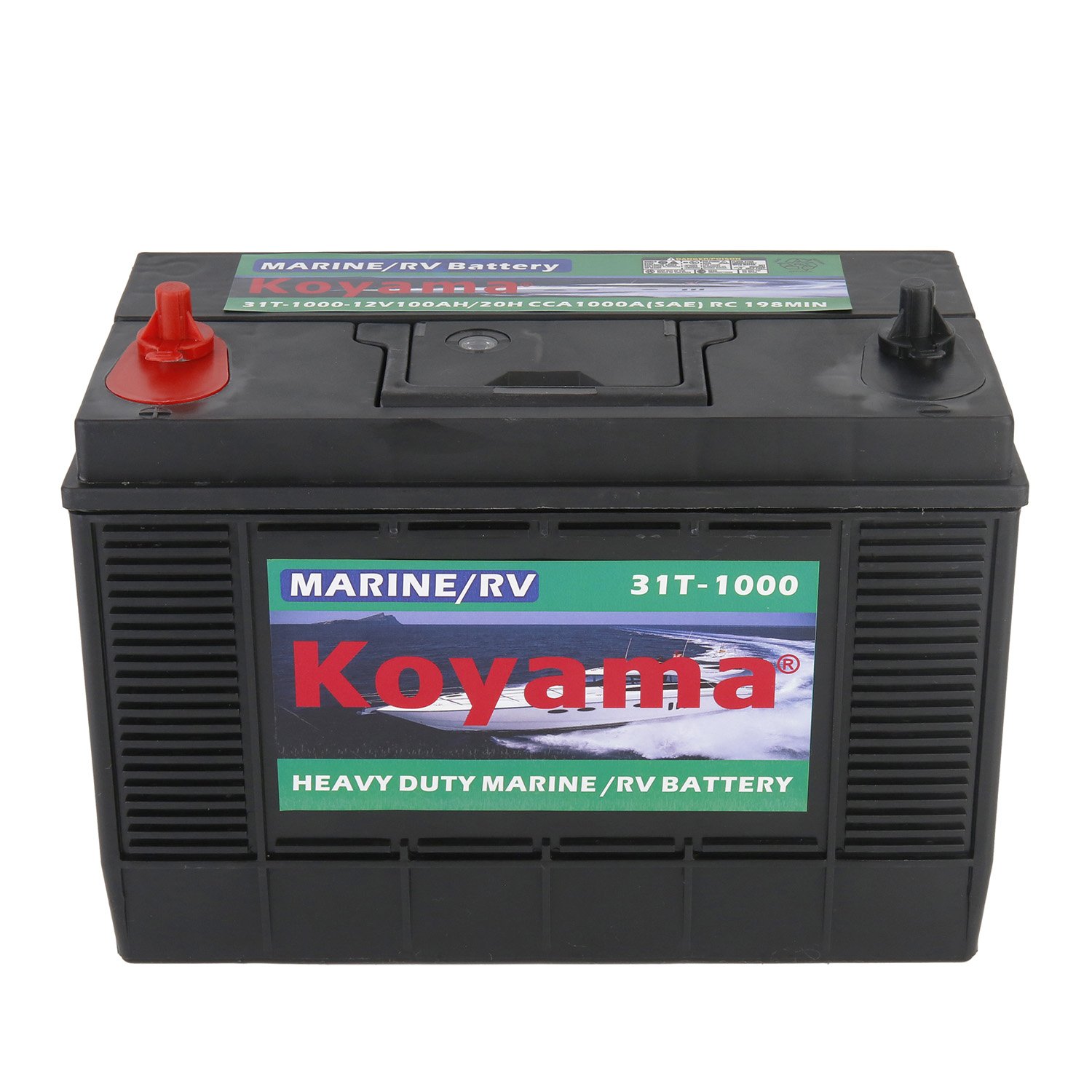 31 Group Heavy-Duty 12V100ah Marine/RV Auto Car Battery with Screw Terminal BCI Standard Maintenance Free RV Marine Applications
