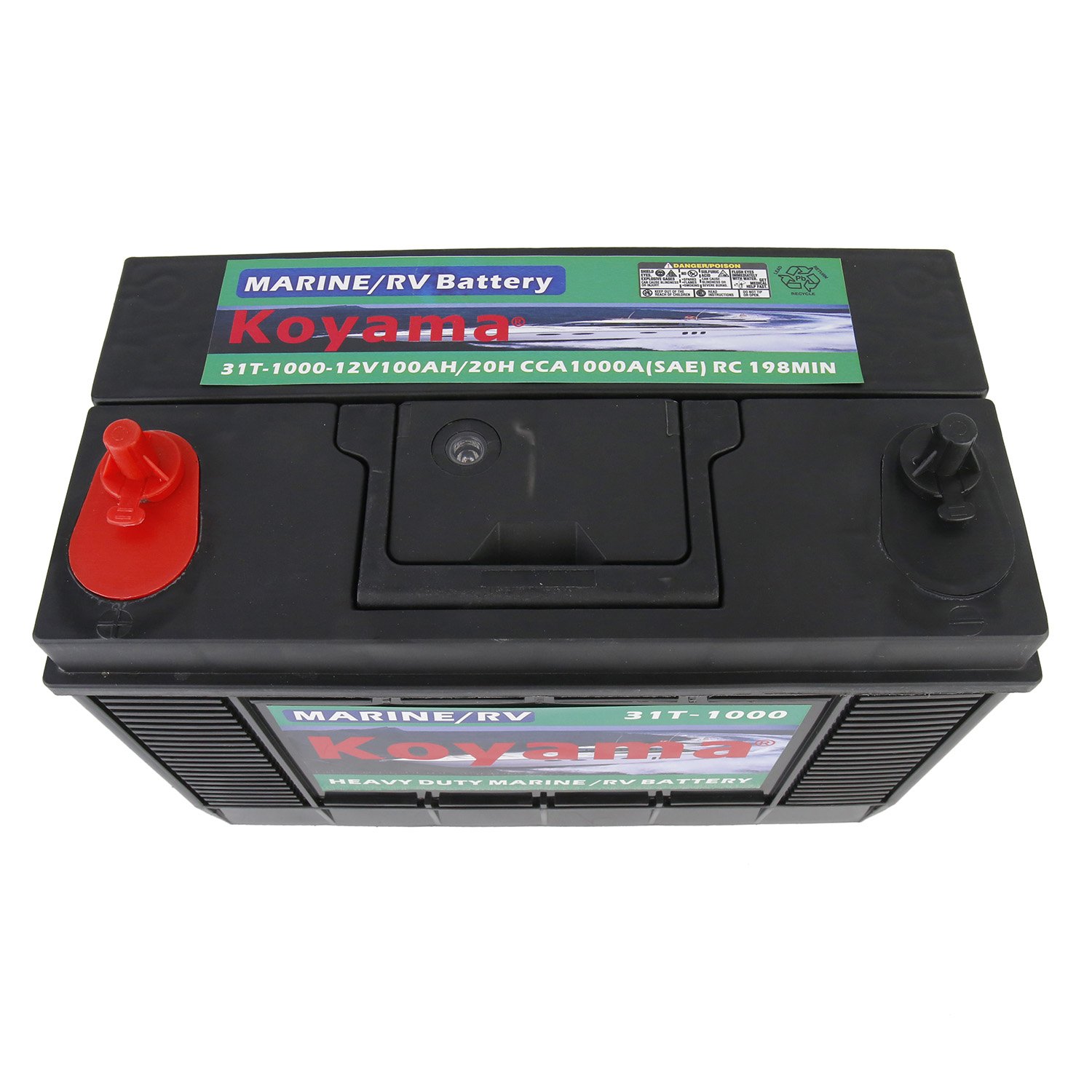 31 Group Heavy-Duty 12V100ah Marine/RV Auto Car Battery with Screw Terminal BCI Standard Maintenance Free RV Marine Applications