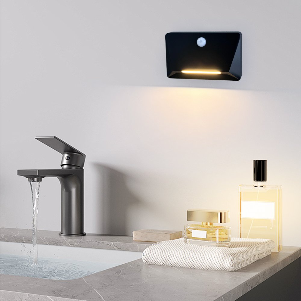 Hot-sale Led Stair Light Wireless Wall Lamp Surface Magnetic Mounting Battery Footlight Corridor Motion Wall Light