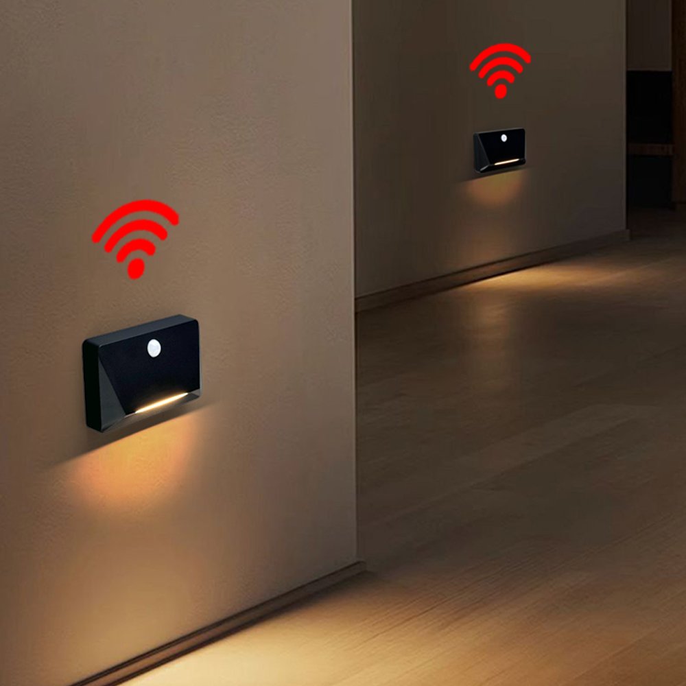 Hot-sale Led Stair Light Wireless Wall Lamp Surface Magnetic Mounting Battery Footlight Corridor Motion Wall Light