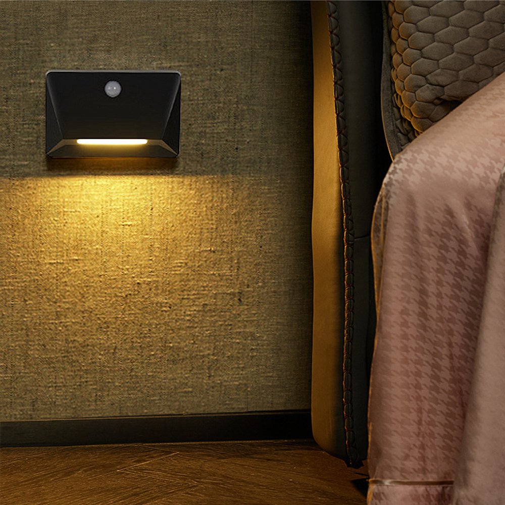 Hot-sale Led Stair Light Wireless Wall Lamp Surface Magnetic Mounting Battery Footlight Corridor Motion Wall Light