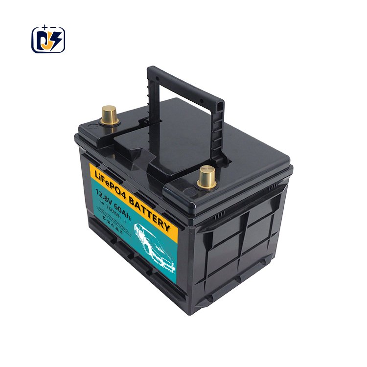 China 12 Volt Rechargeable Lifepo4 Battery Pack Manufacturers 12v 60Ah Camping Car Auto Lifepo4 Starter Battery