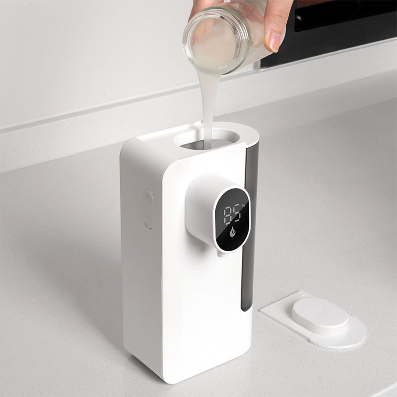 Auto Sensor Dish Soap Dispenser Contactless USB Rechargeable Hand Sanitizer Home Kitchen Hotel Use Automatic Liquid Soap