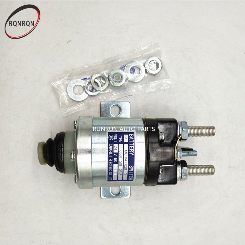 24V SOLENOID SWITCH FITS for ORIGINAL PUSH BATTERY M.SWITCH 05015010312 MC841020-01