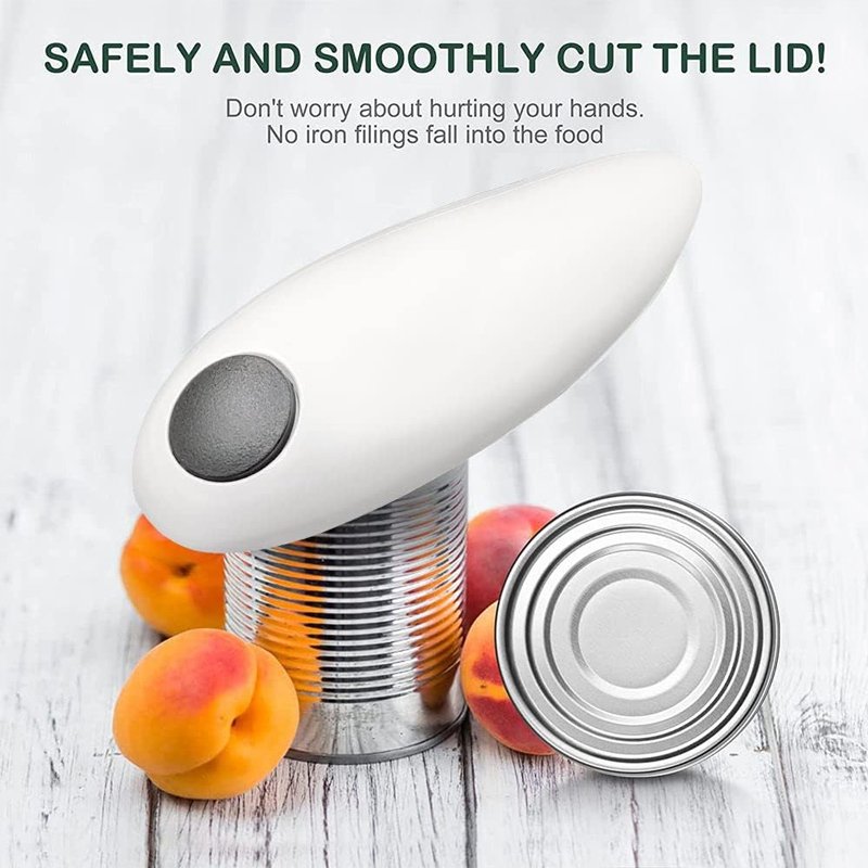 Kitchen Gadget One-Touch Portable Custom Bottle Openers Smooth Edge Mini Handheld Automatic Jar Opener Auto Electric Can Opener