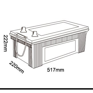 Adopting High Quality Polypropylene Case 160G51(N150) 160Ah Jis Big Truck Battery for Heavy Trucks
