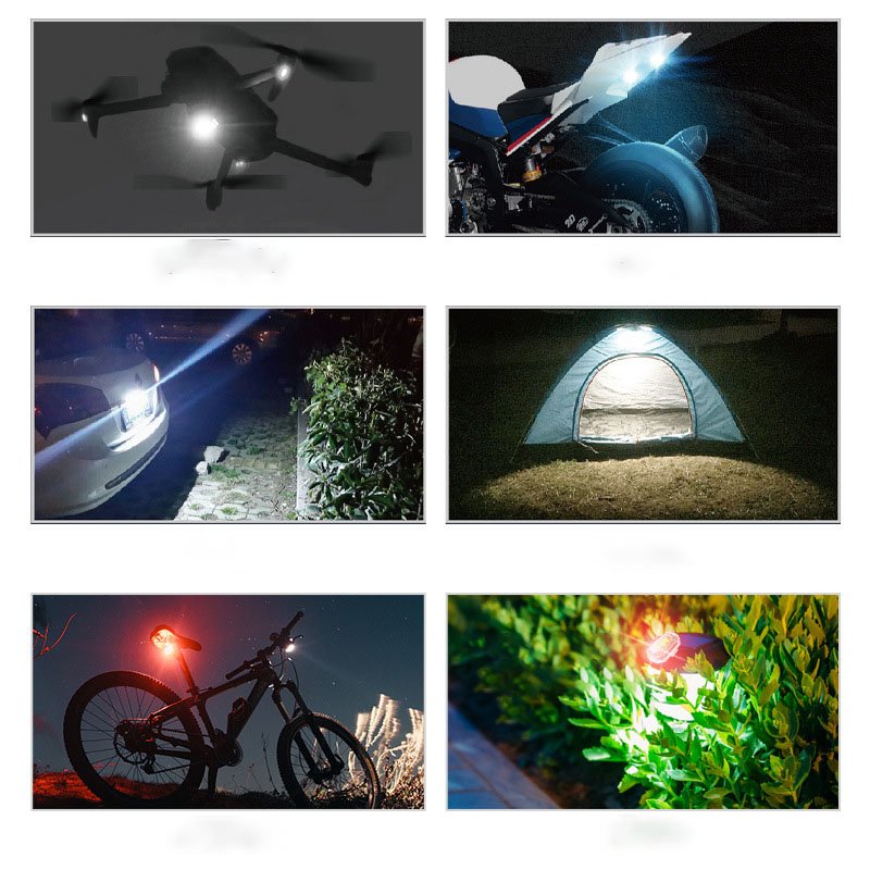 ECE M3 Led Wireless Remote 4pcs Magnet Strobe Light Battery Waterproof RGB Warning Lamp signal Light for Car Motorcycle Bike