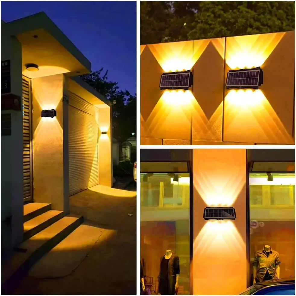 Patio Yard Cordless Outdoor LED Security Mounted Pathway Waterproof Solar Lights Outdoor/Solar Wall Light/Solar Garden Lights